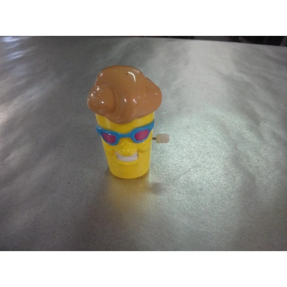 Vintage 1991 Wendy's restaurant Kids Meal chocolate Frosty cool‎ guy wind up toy